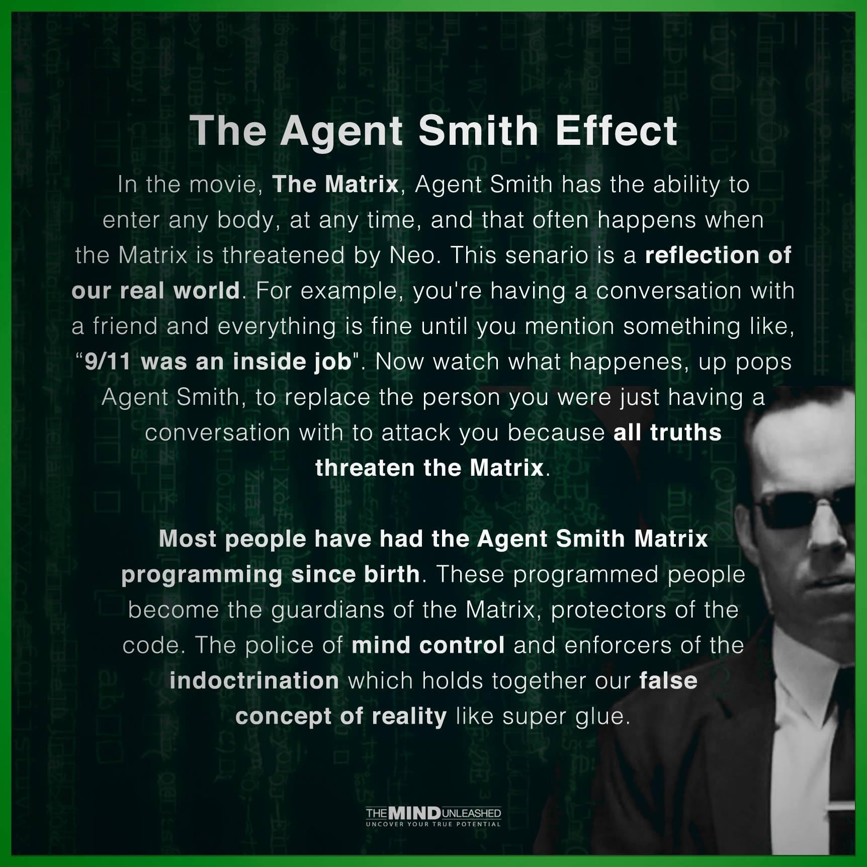 Agent Smith toma conta do receptáculo